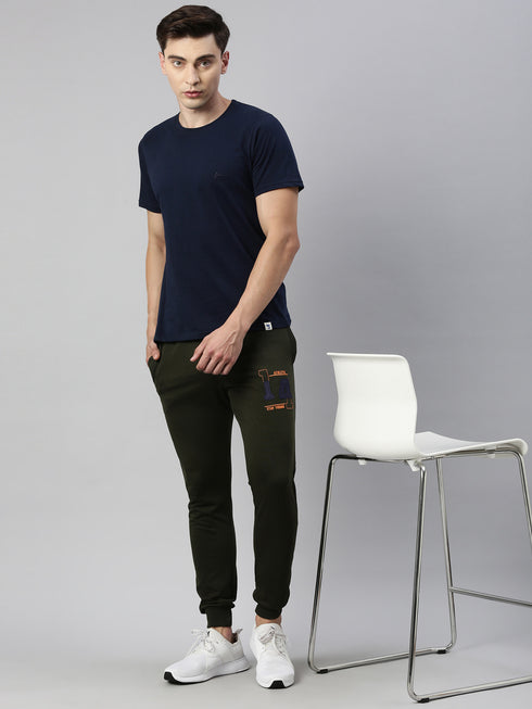 Dark Navy Blue Solid T-Shirt